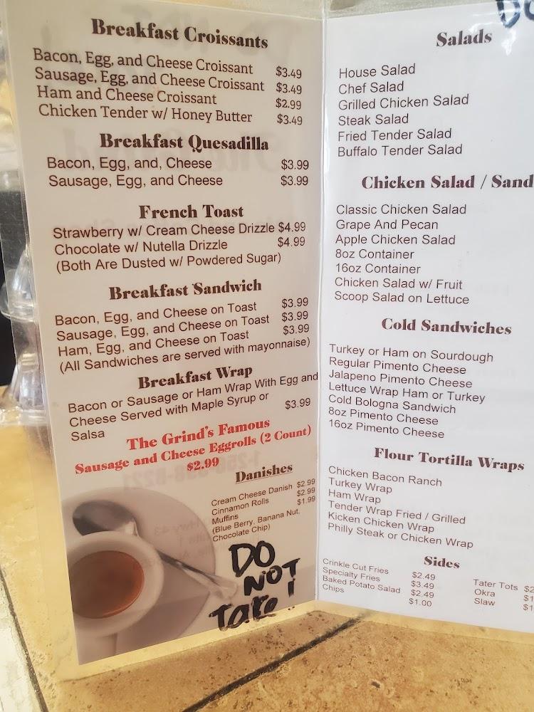 The Grind Cafe and Coffee Shop Menu image 4